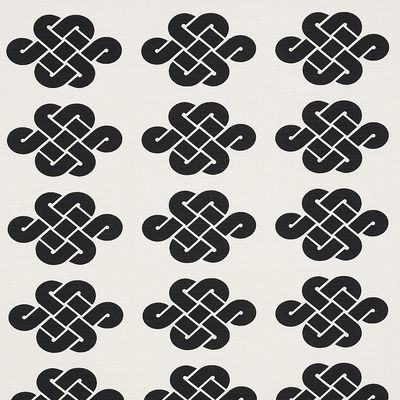 Black Penelope Knot Fabric
