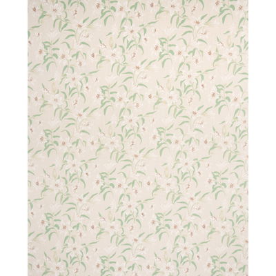 Cream Scattered Lilies Fabric