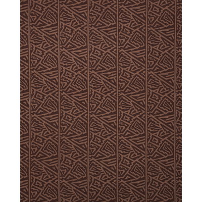 Brown Jagged Maze Fabric