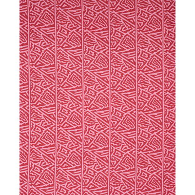 Pink Jagged Maze Fabric