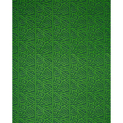 Green Jagged Maze Fabric