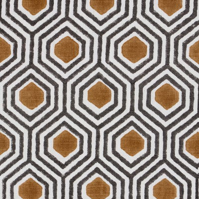 Dark Neutral Otis Hand Print Fabric