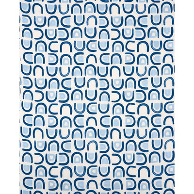 Lapis Threshold Printed Linen Fabric