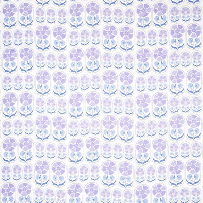 Lilac Anjuna Floral Linen Print Fabric