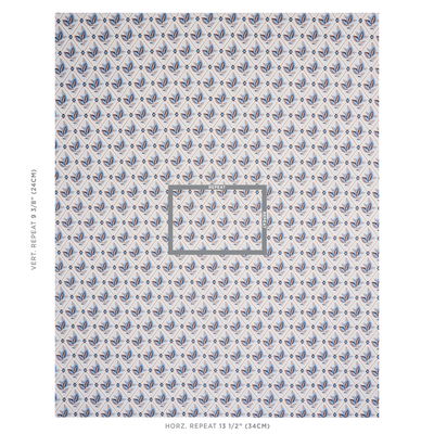 Delft & Sepia Basile Trellis Fabric