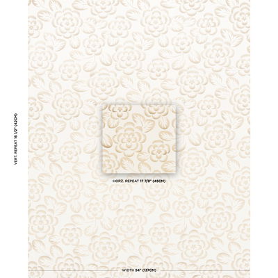 Champagne & Ivory Angelica Floral Fabric