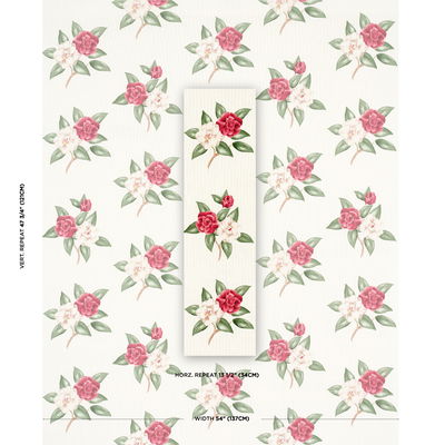 Garnet Casablanca Floral Indoor/Outdoor Fabric