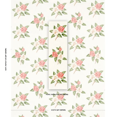 Coral Casablanca Floral Indoor/Outdoor Fabric