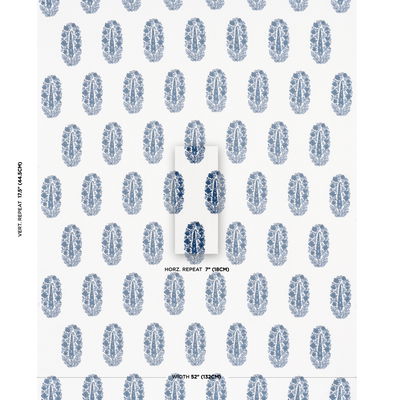 Delft Askandra Flower Fabric