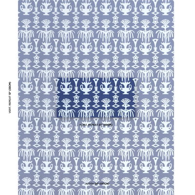 Blues Fountain Grass Fabric
