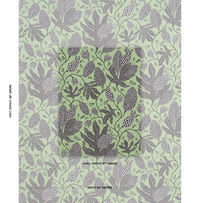 Black & Green Polka Dot Jungle Fabric