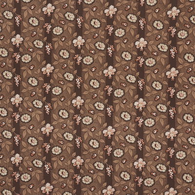 Cognac La Rue Stripe Fabric