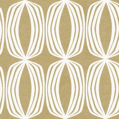 Ochre Fontana Hand Print Fabric