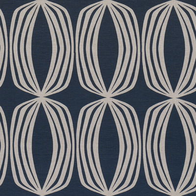 Indigo Fontana Hand Print Fabric