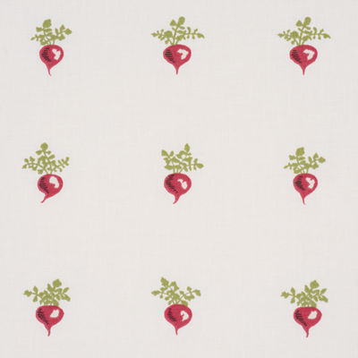 Red My Little Radish Fabric