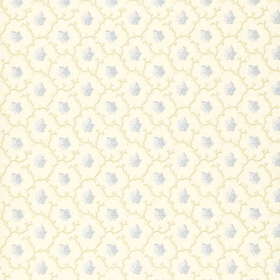 Blue Coral Leaf Wallpaper