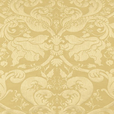 Beige Gavotte Brocatelle Damask Fabric