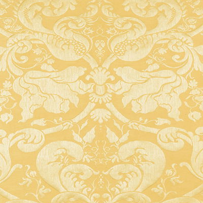 Gold Gavotte Brocatelle Damask Fabric
