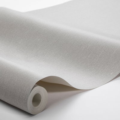 Dove Grey Linen Wallpaper