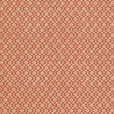 Coral Harbury Trellis Wallpaper