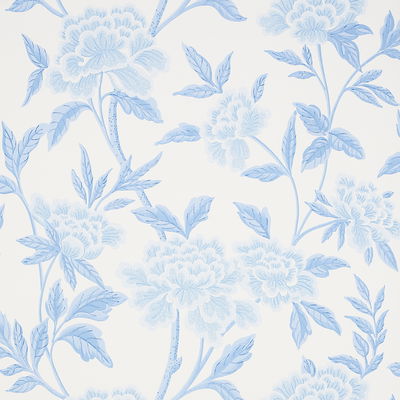 Blue Whitney Floral Wallpaper