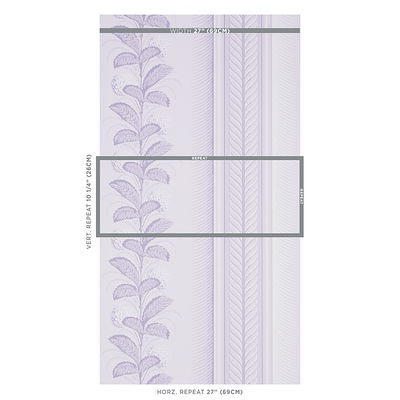 Lilac Hydrangea Drape Wallpaper