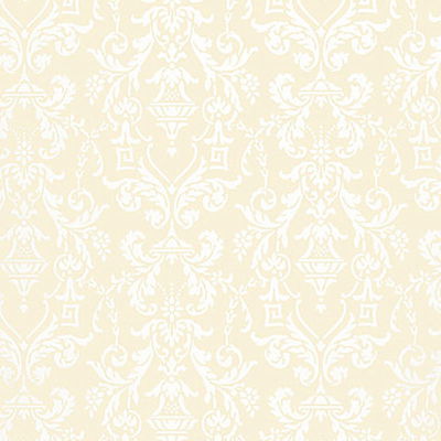 Beige Lido Damask Wallpaper