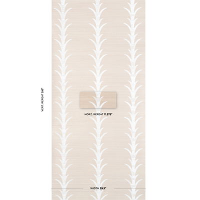Fog & Chalk Acanthus Stripe Sisal Wallpaper