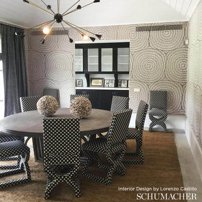 Dove Feather Bloom Sisal Wallpaper