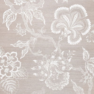 Haze & Chalk Hothouse Flowers Sisal Wallpaper