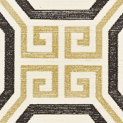 Gold & Jet Octavia Sisal Wallpaper