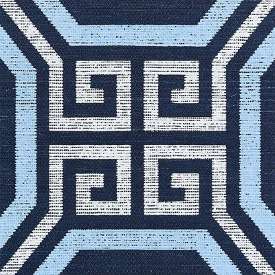 Navy Octavia Sisal Wallpaper