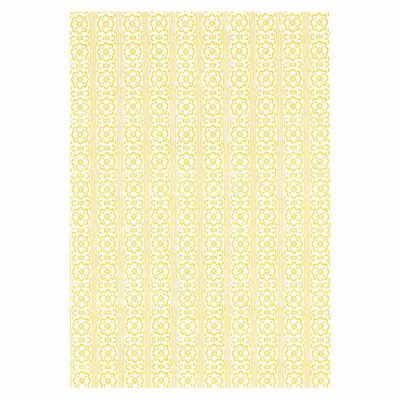 Yellow Sunda Hand Blocked Print Wallpaper