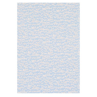 Slate Blue Fauna Wallpaper