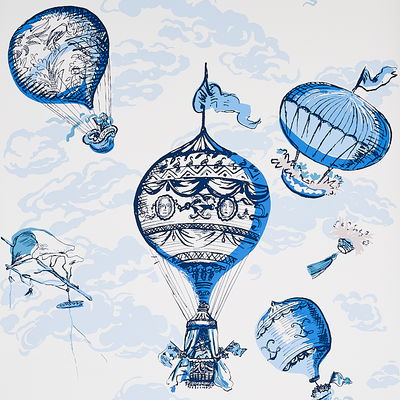 Blue Balloons Wallpaper