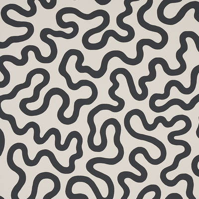 Soft Black Riley Wallpaper