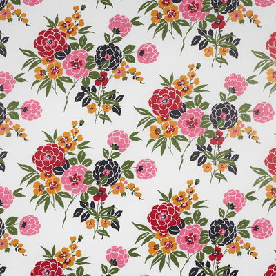 Multi On White Valentina Floral Wallpaper