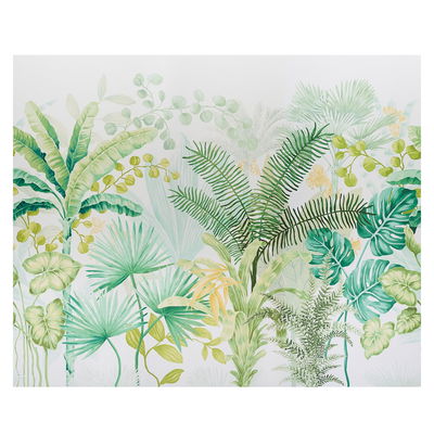Green Big Tropical Panel Set Mural