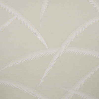 Ivory On Natural Deco Palms Wallpaper