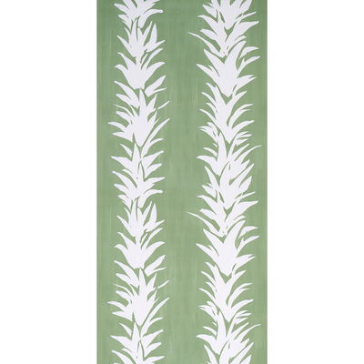 Soft Green White Lotus Wallpaper
