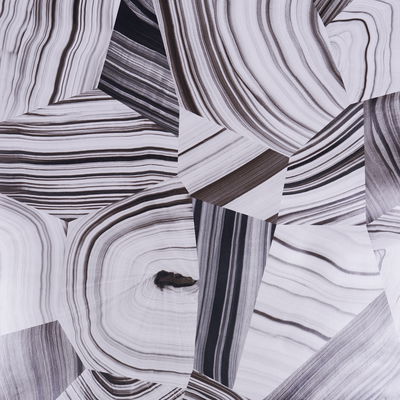 Black And White Agate Slice Wallpaper