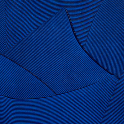 Yves Blue Hand Combed Plaster Wallpaper