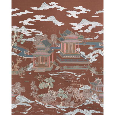 Cinnabar Coromandel Panel Set Mural
