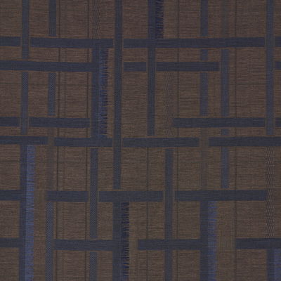 Navy/Espresso Axel Plaid Wallcovering Wallpaper