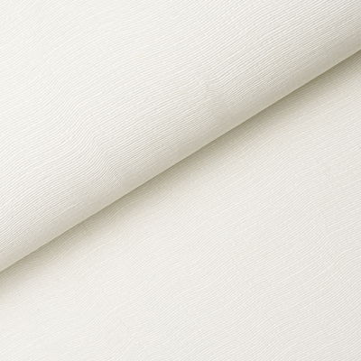 Ivory 	Linen Plissé Wallcovering Wallpaper