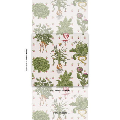 Multi Green Grocer Wallpaper