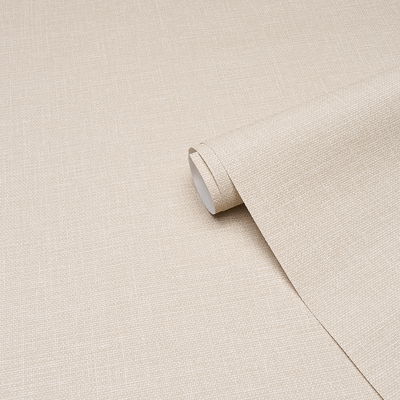Flax Linen Gesso Vinyl Wallpaper
