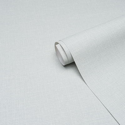 Mist Linen Gesso Vinyl Wallpaper