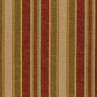 Indian Red Edgemere Stripe Fabric