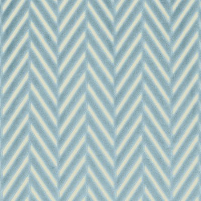 Aqua Regent Velvet Herringbone Fabric